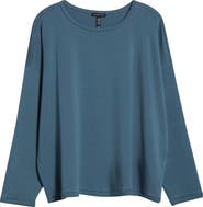 Eileen Fisher Crewneck Boxy Crop T-Shirt