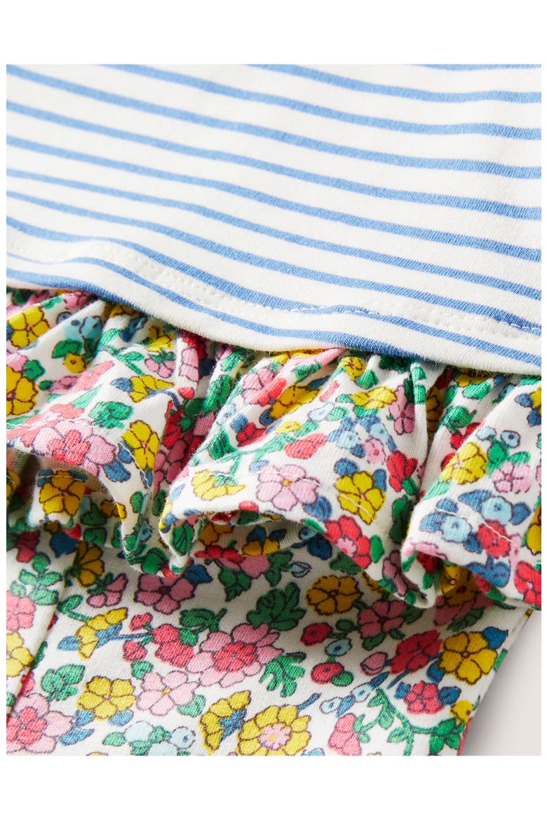 Hotchpotch Stripe Floral Print Play Top & Pants Set, Alternate, color, IVORY/ BLUE VINTAGE FLOWERBED