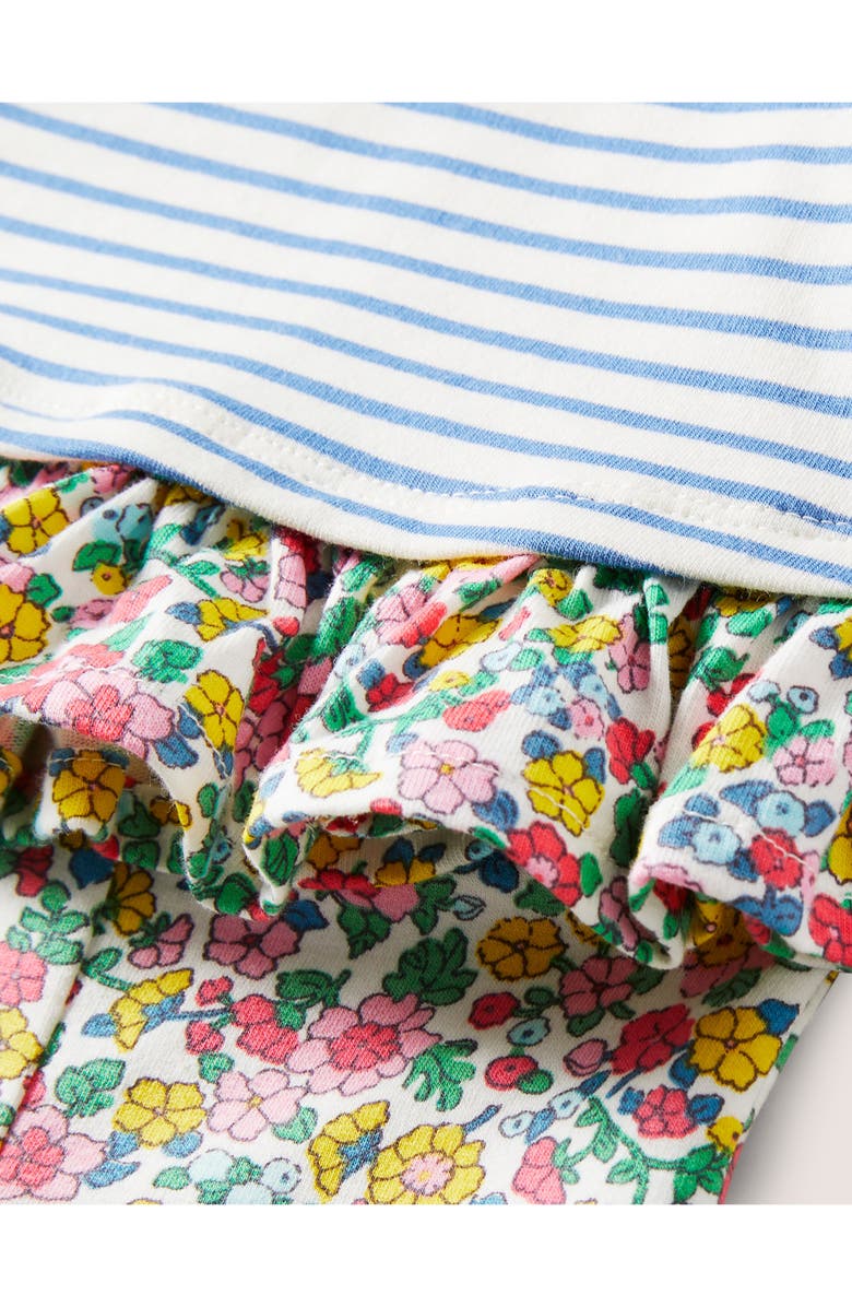 Mini Boden Hotchpotch Stripe Floral Print Play Top & Pants Set, Alternate, color,