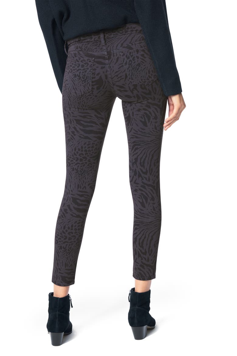 The Icon Animal Print Ankle Skinny Jeans, Alternate, color, EYESHADOW - SAUVAG