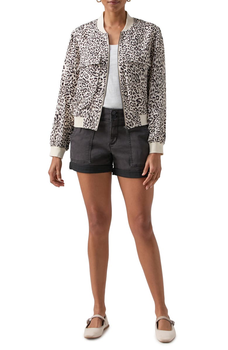 Sanctuary Eve Leopard Bomber Jacket, Alternate, color, 