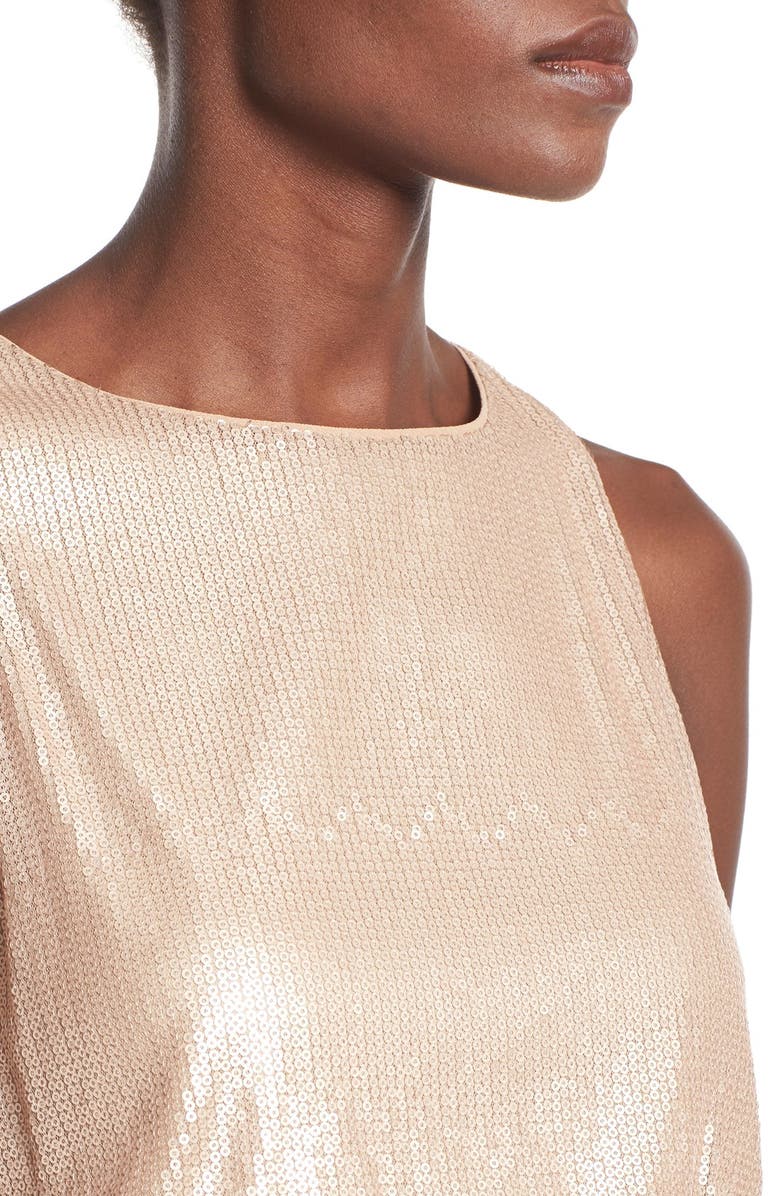 ASTR the Label ASTR Sequin Sleeveless Romper, Alternate, color, 