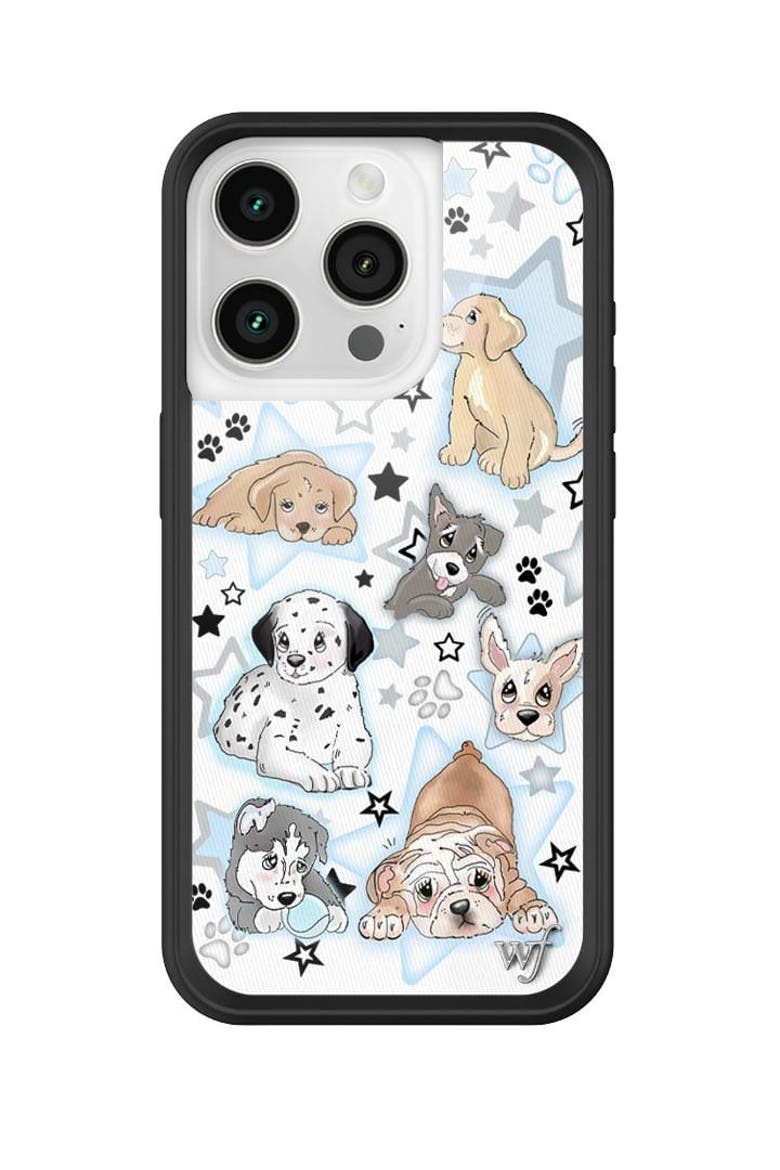 Puppy Party iPhone Case, Main, color, Blue