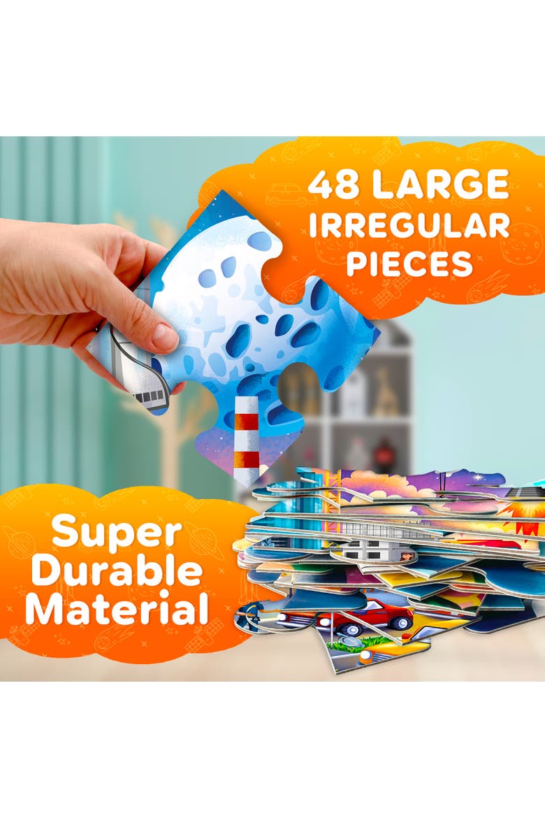 Giant Floor Puzzle Set - 48 Piece Kids Jigsaw Puzzles, Alternate, color, City Search