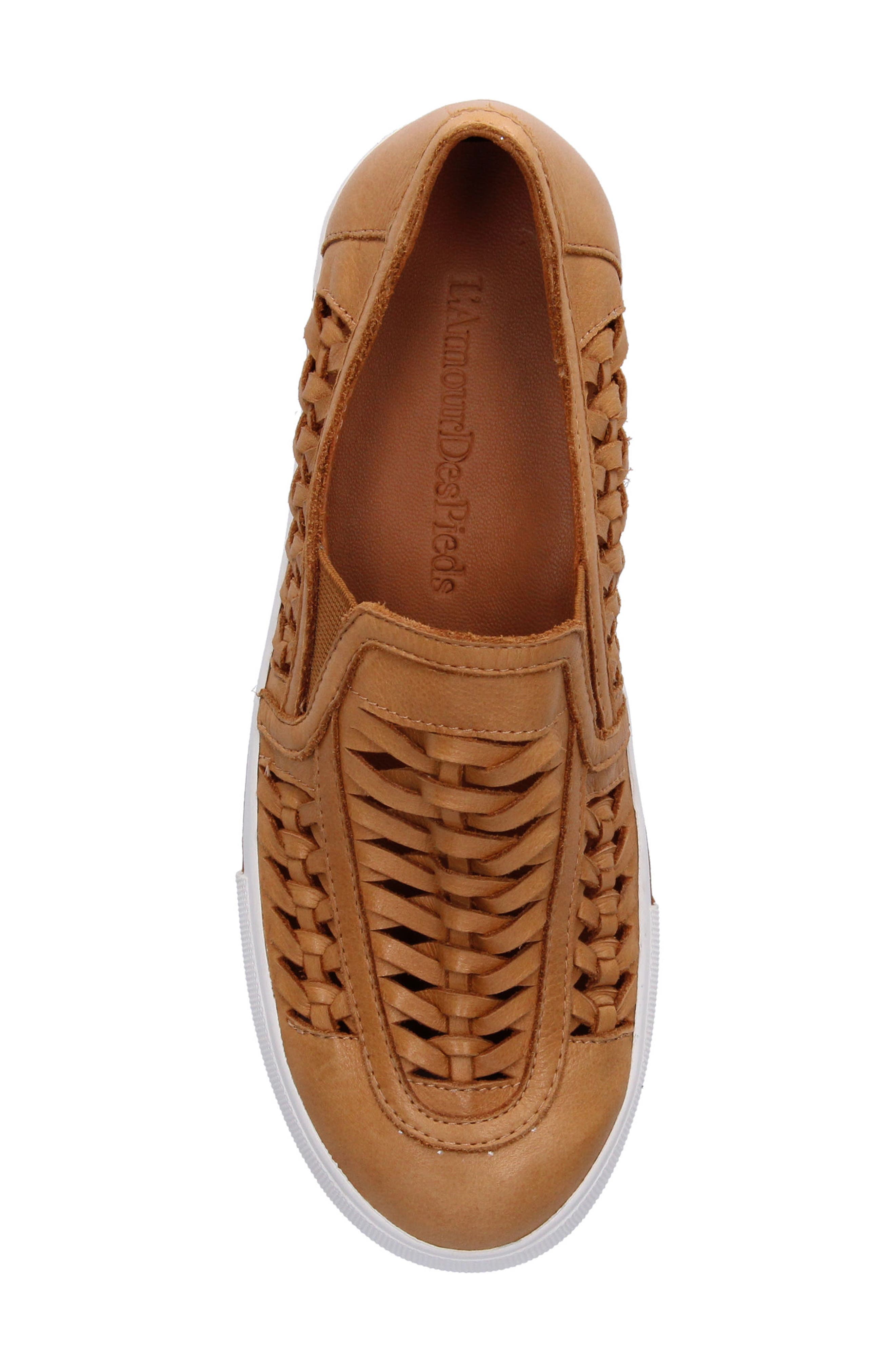 L
Amour des Pieds Karsha Woven Slip-On, Alternate, color, Lioness