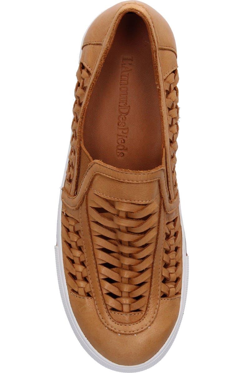 L'Amour des Pieds Karsha Woven Slip-On, Alternate, color, Lioness