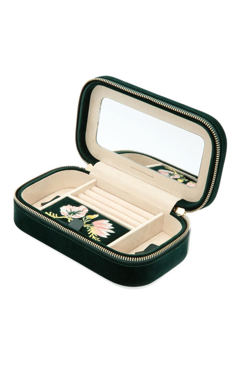 WOLF Zoe Travel Zip Case, Alternate, color, Forest Green