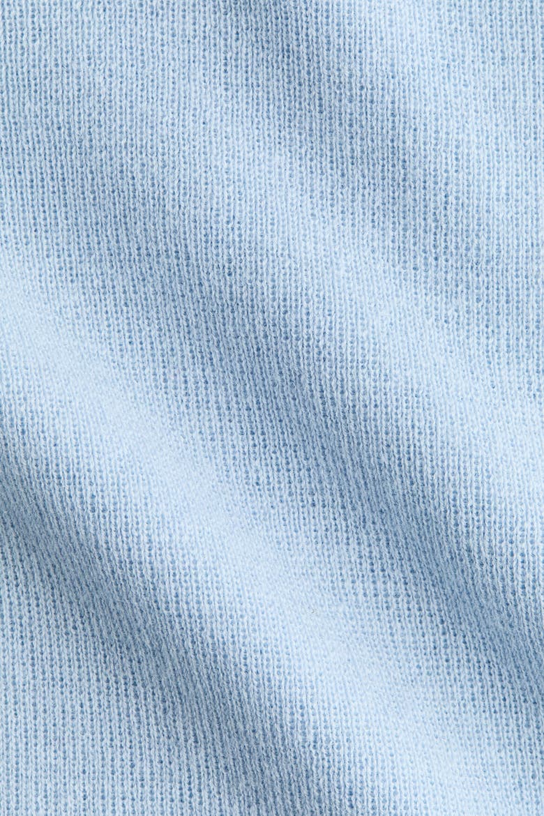 Cashmere-Blend Turtleneck Sweater, Alternate, color, Light blue