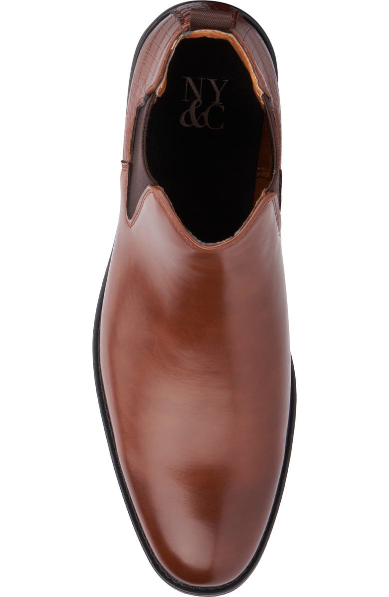 NEW YORK AND COMPANY Enzo Chelsea Boot, Alternate, color, Cognac