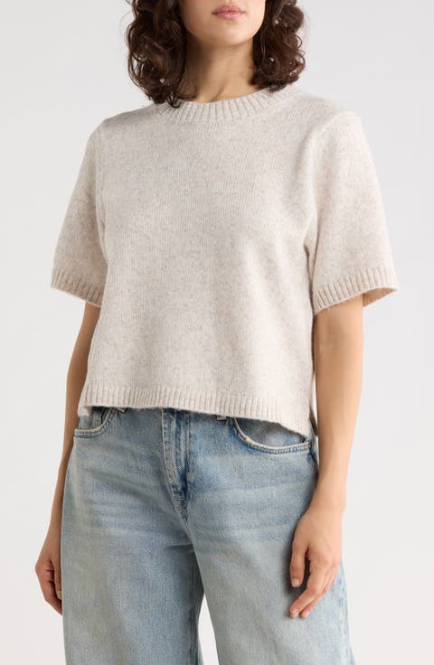 Sarah Short Sleeve Knit Sweater