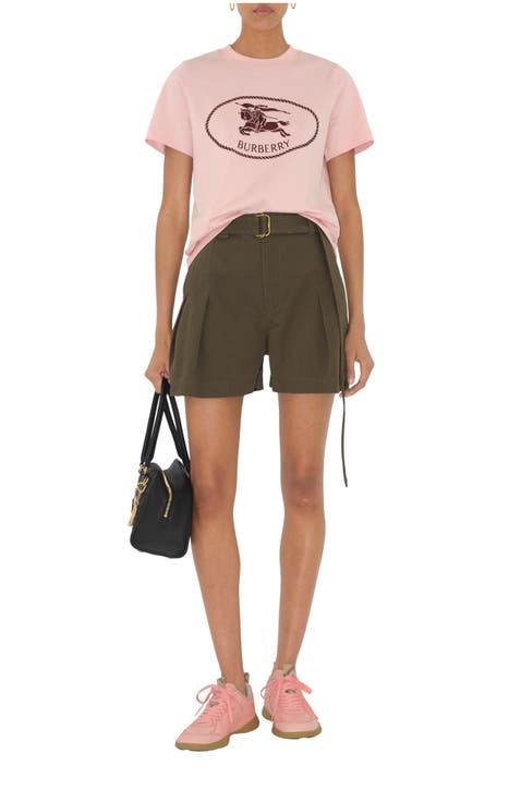 Knight Stamp Cotton T-shirt