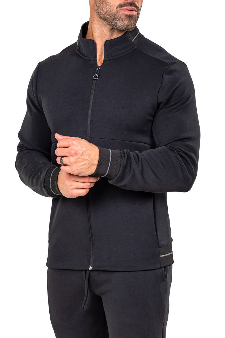 Marthyr0005 Black Zip Sweatshirt, Alternate, color, BLACK