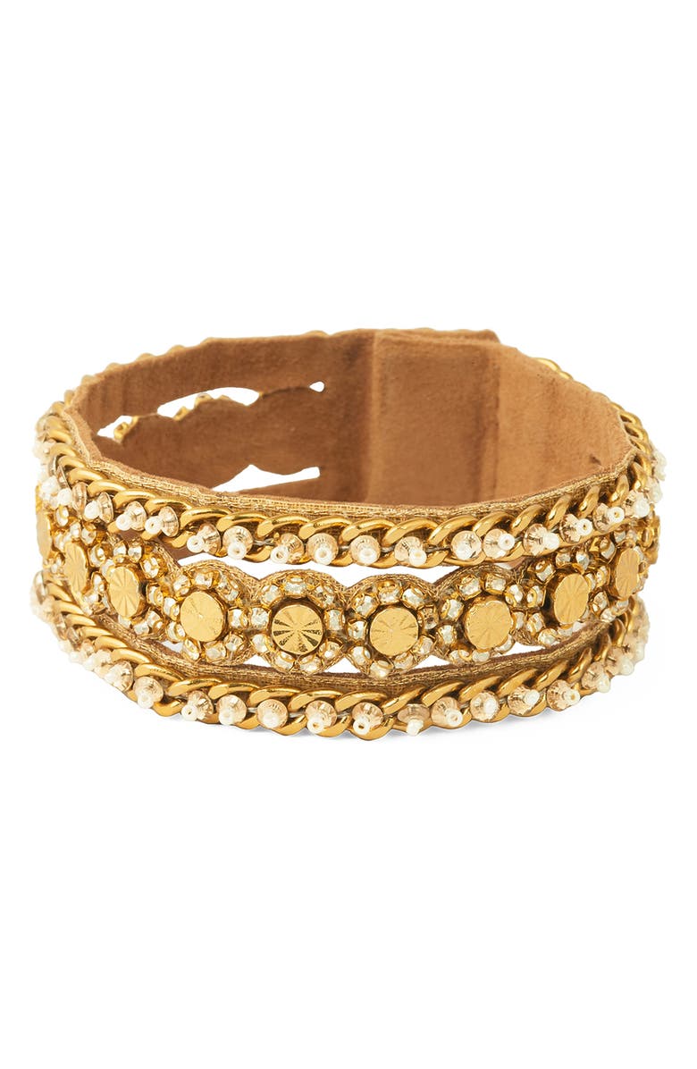 Deepa Gurnani Elowen Rhinestone Bracelet, Main, color, 