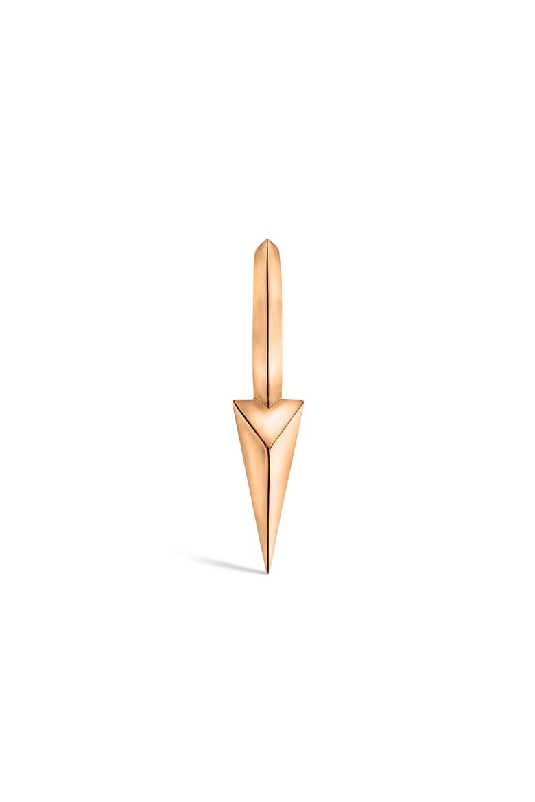 Faceted Single Long Spike Hoop Earring, Alternate, color, ROSE GOLD