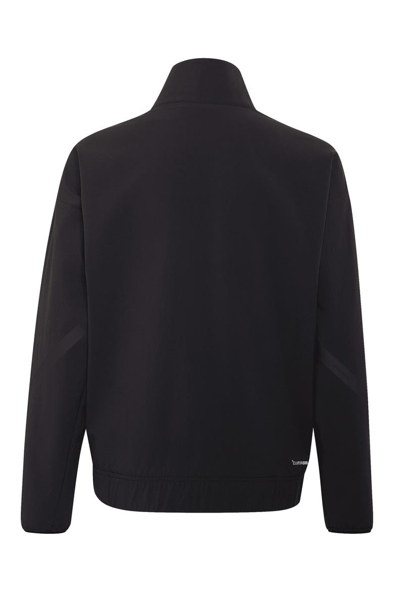 Kids' Z.N.E. Woven Travel Cover-Up Track Top, Alternate, color, BLACK/ CARBON
