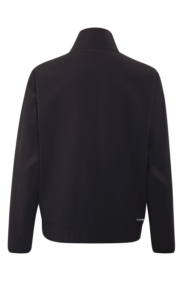 adidas Originals Kids' Z.N.E. Woven Travel Cover-Up Track Top, Alternate, color, Black/ Carbon