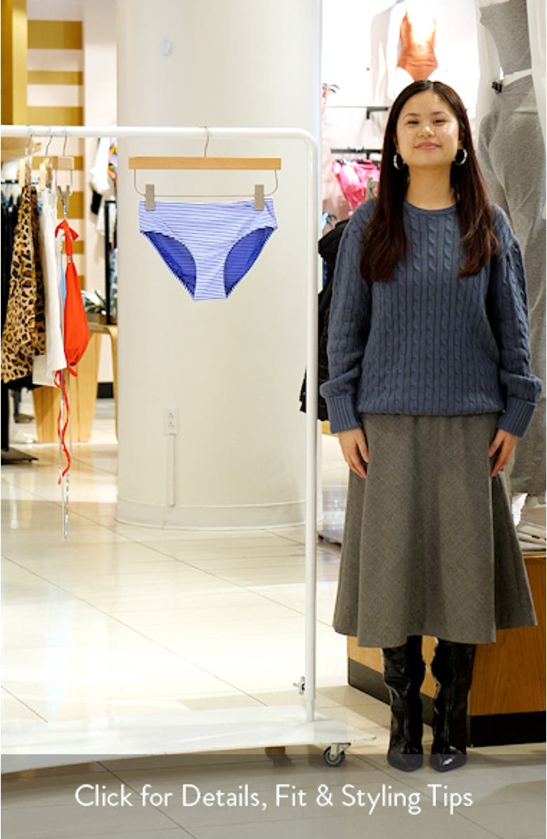 Varsity Mid Rise Bikini Bottoms, sales video thumbnail