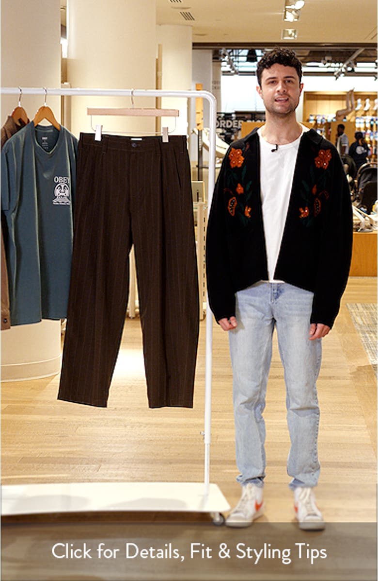 Dean Pleated Stripe Pants, sales video thumbnail