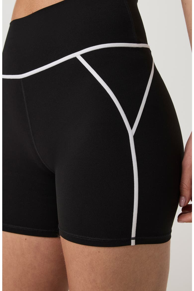 AllTheFeels High Waist Performance Bike Shorts, Alternate, color, BLACK