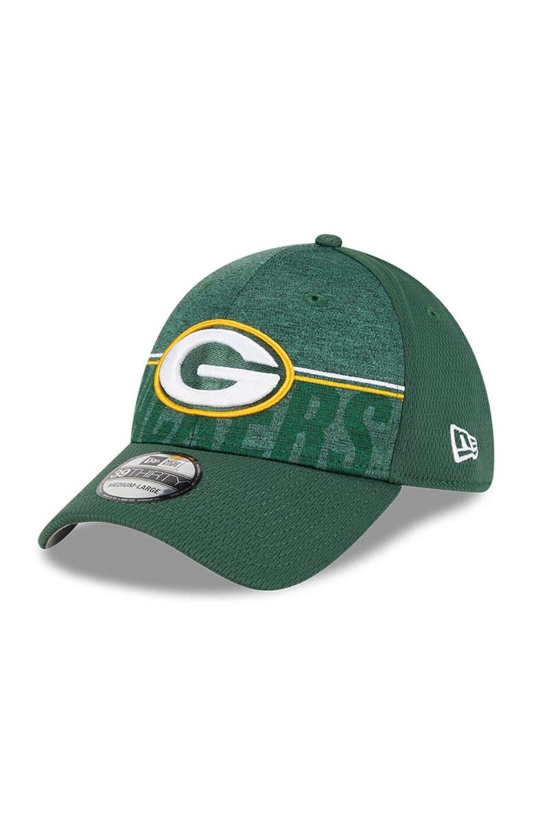New Era Men's New Era Green Green Bay Packers 2023 NFL Training Camp 39THIRTY Flex Fit Hat, Main, color, Green