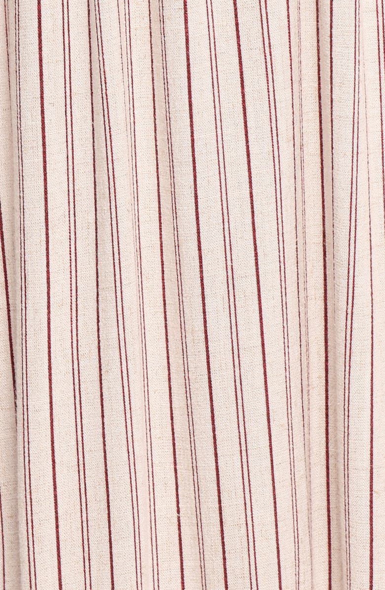 Petal & Pup Martin Stripe Cap Sleeve Maxi Dress, Alternate, color, Cherry Red Stripe