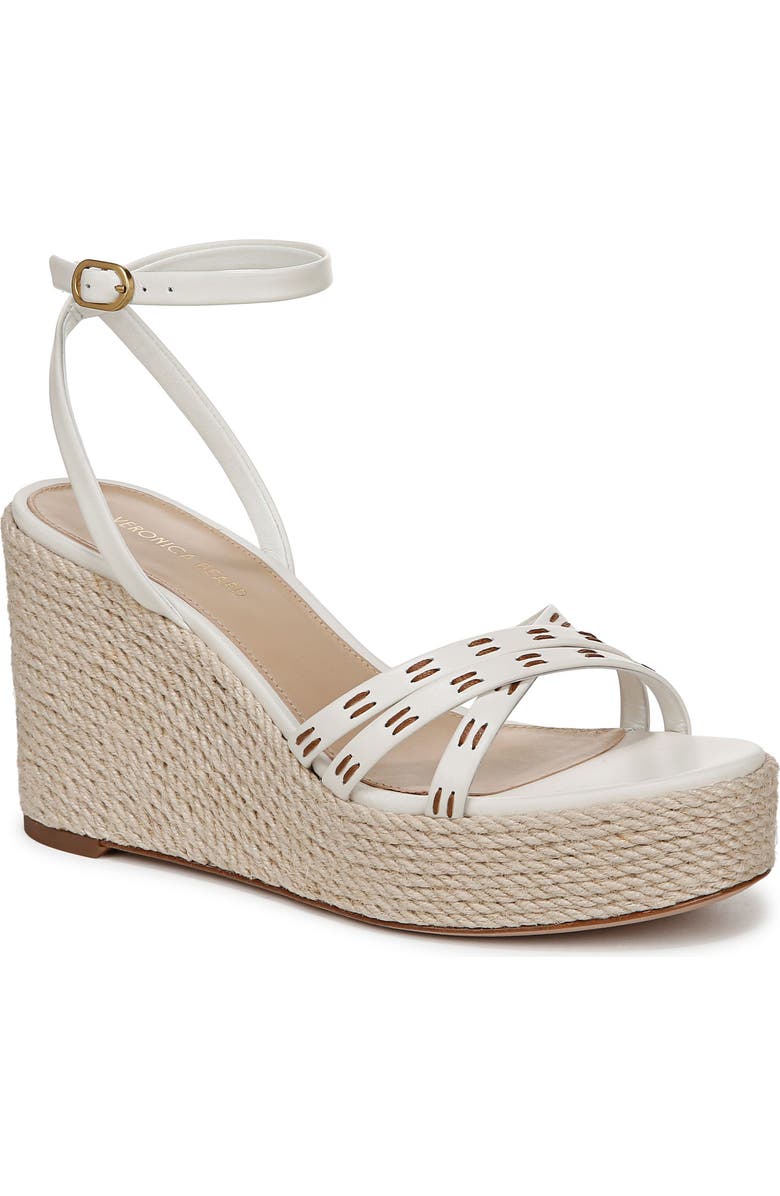 Veronica Beard Philene Platform Wedge Sandal, Main, color, Coconut