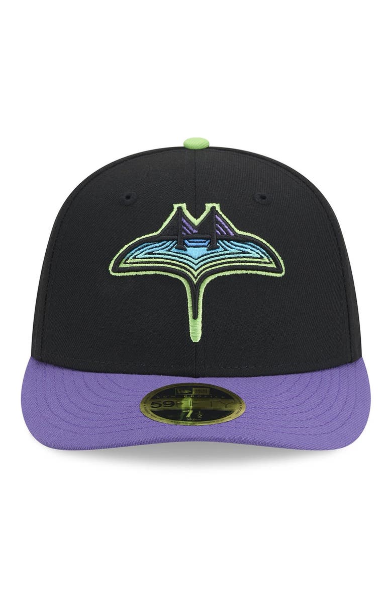 Men's New Era Black Tampa Bay Rays 2024 City Connect Low Profile 59FIFTY Fitted Hat, Alternate, color, Black
