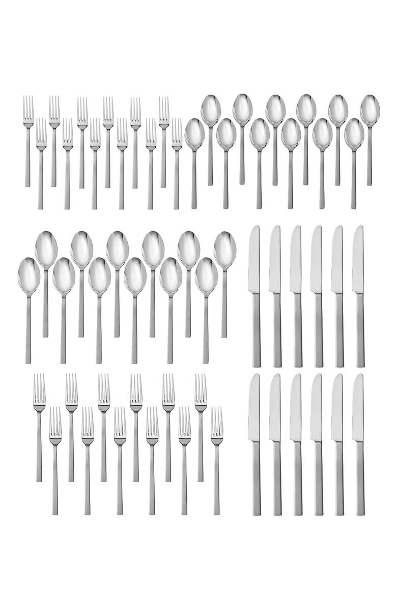 Fortessa Viggo Satin 60-Piece Flatware Set, Main, color, 