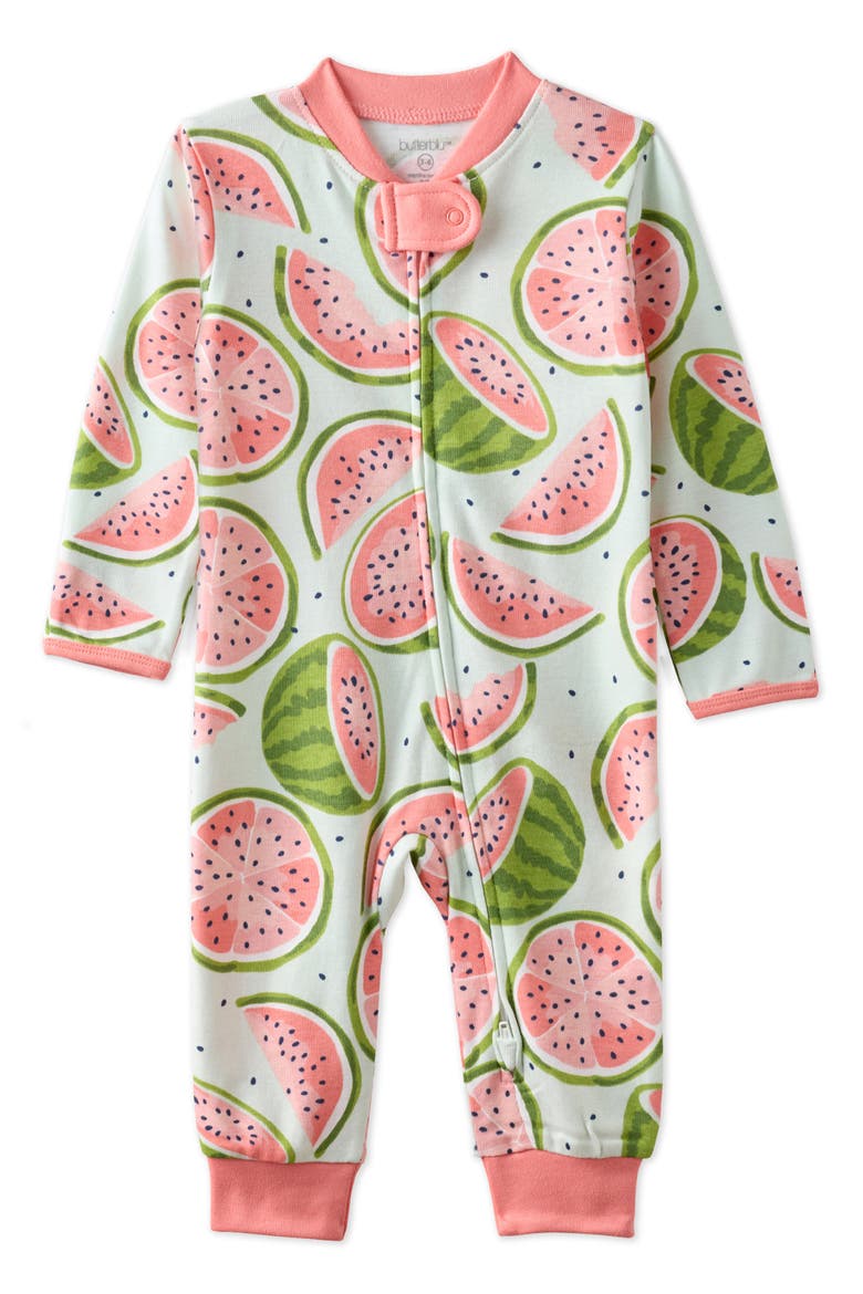 Shadow Organic Cotton Romper, Main, color, ONE IN A MELON