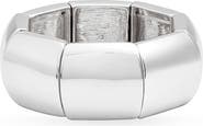 Open Edit Polished Square Stretch Bracelet