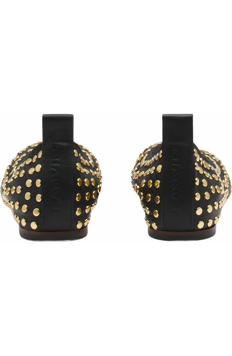 Lanvin The Leather Ballerina Flat With Studs, Alternate, color,