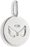 THE SIS KISS Engraved Angel Wing Charm