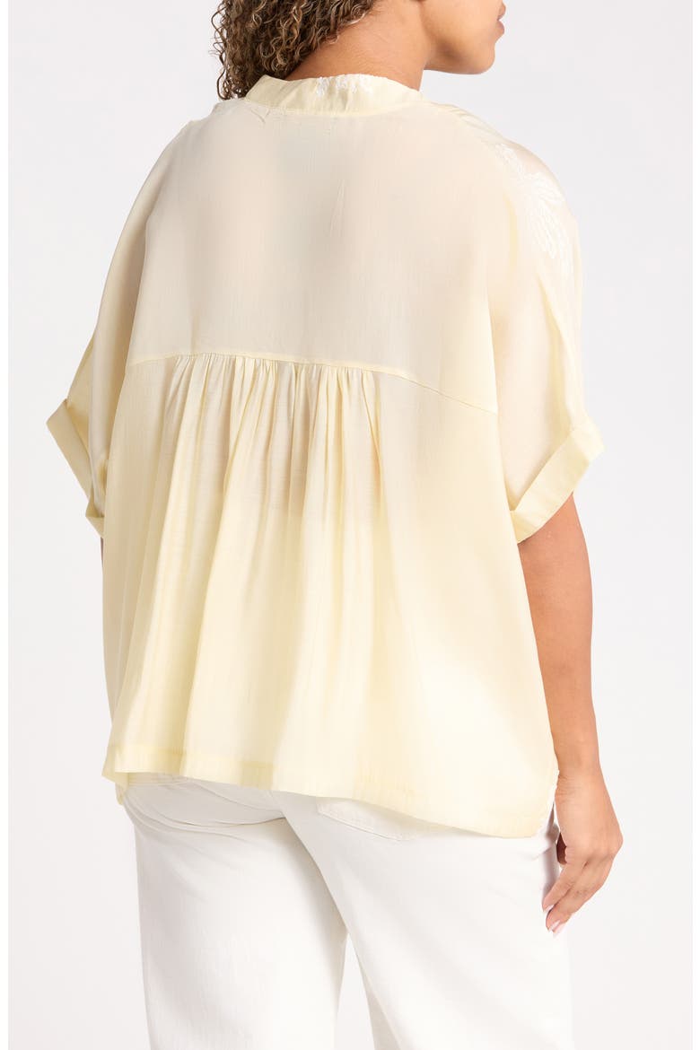 Embroidered Shirt, Alternate, color, YELLOW