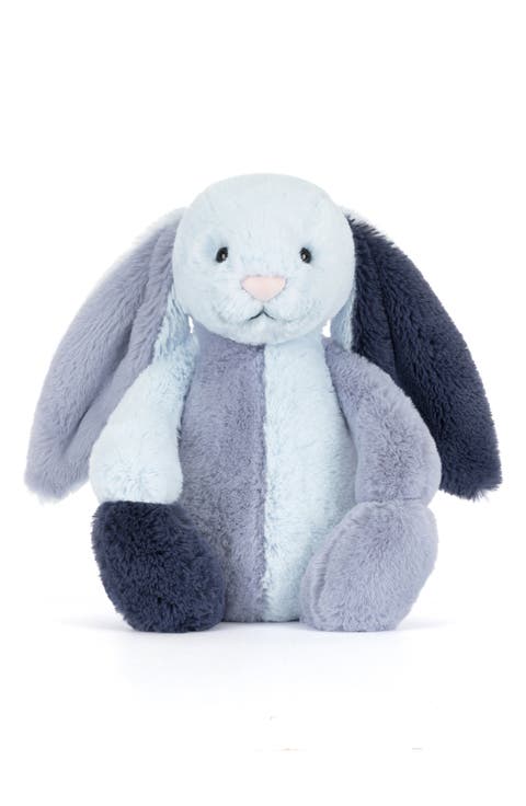 Bashful Patchwork Blue Bunny Stuffed Animal