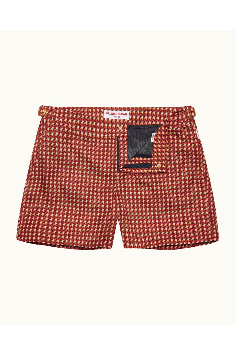 Setter Piscina Shorter-Length Tailored-Fit Swim Shorts, Main, color, Calypso Orange