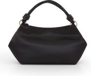 Jewel Badgley Mischka Noelle Crystal Handle Satin Pouch