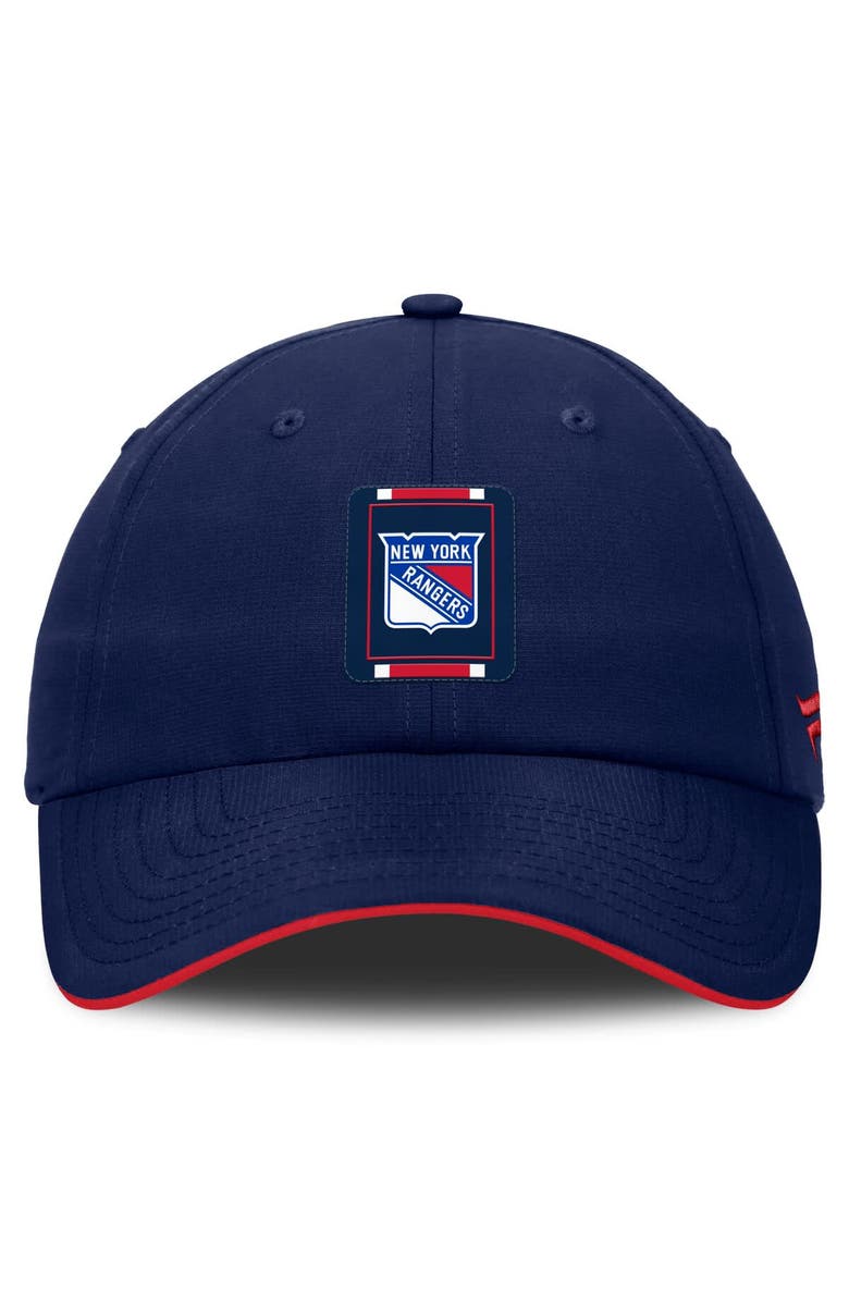 FANATICS Men's Fanatics Navy/Red New York Rangers Authentic Pro Ripstop Adjustable Hat, Alternate, color, Navy