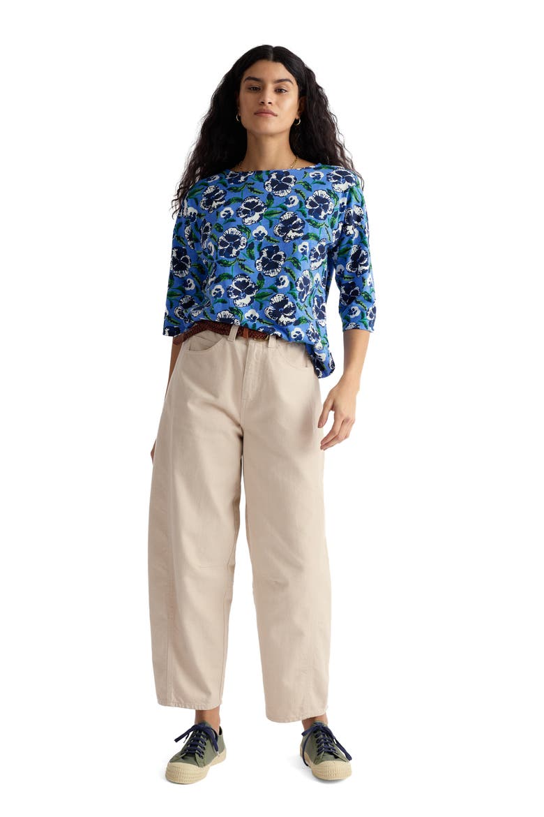Tremayne Quay Organic Cotton Top, Alternate, color, SPRING PANSY SAIL