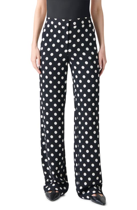 Marla Polka Dot Straight Leg Pants