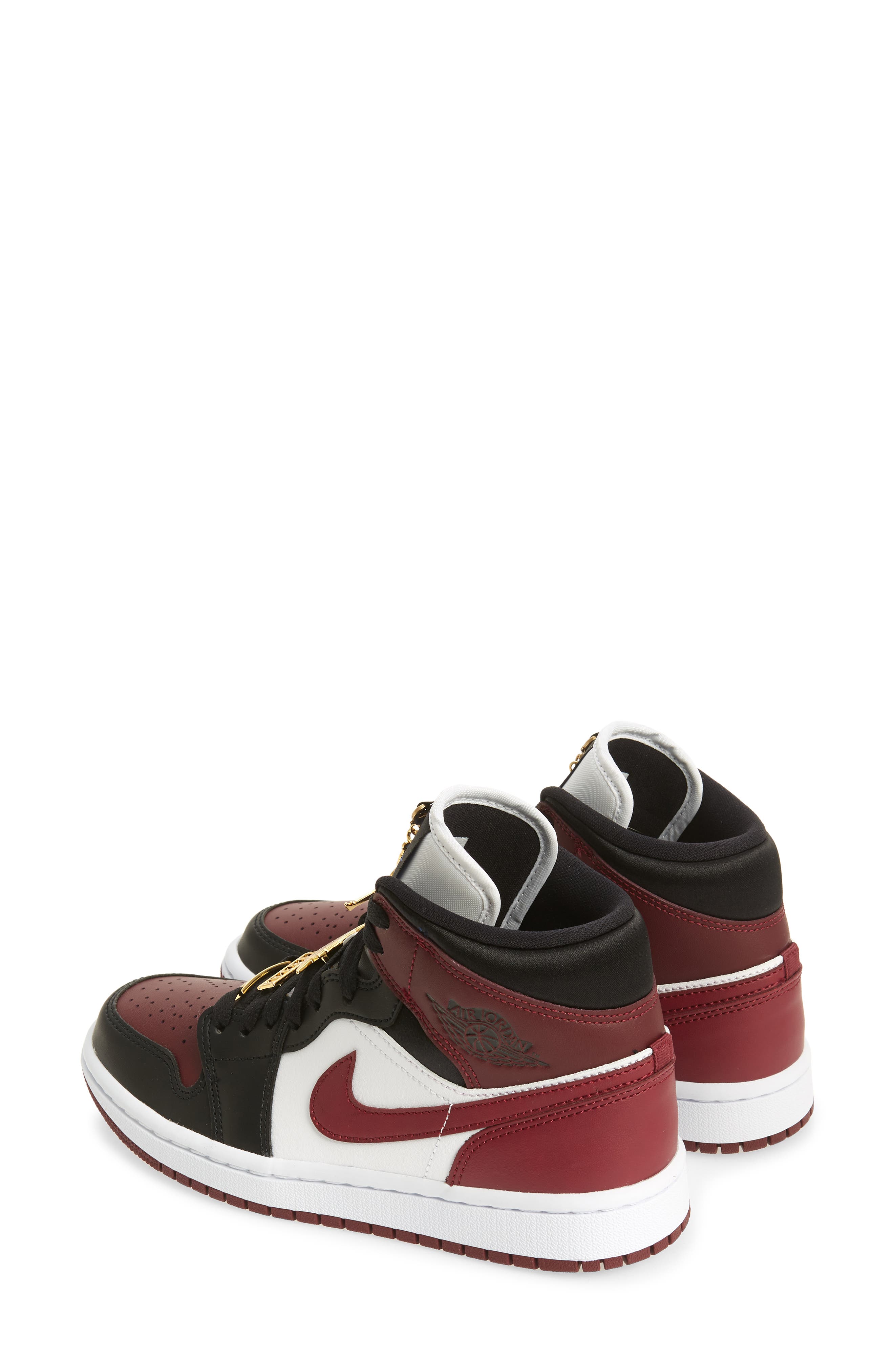 Air Jordan 1 Mid SE Sneaker, Alternate, color, BLACK/ WHITE/ HYPER ROYAL
