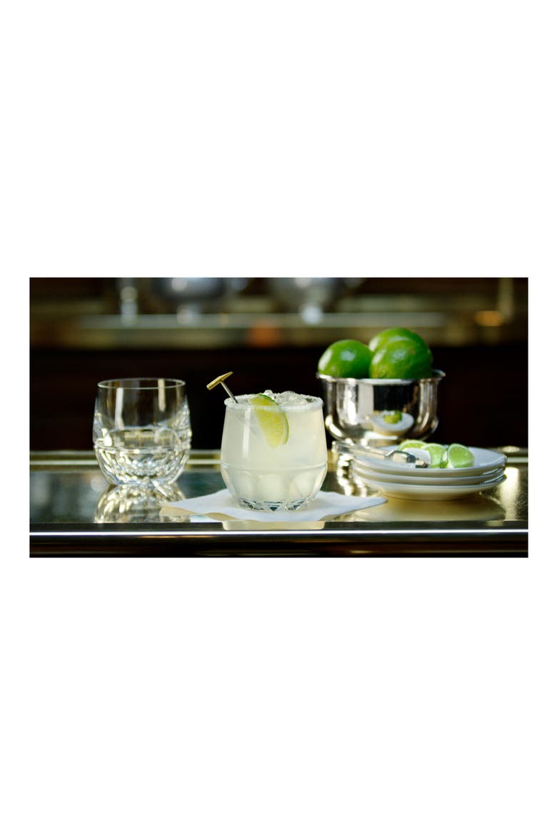 Monroe Set of 2 Lead Crystal Double Old Fashioned Glasses, Alternate, color, CLEAR