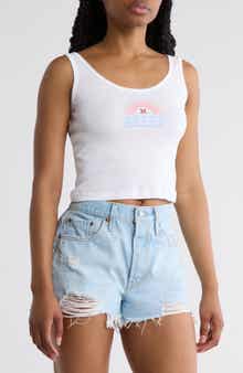 Hurley Leisure Scoop Neck Crop Tank