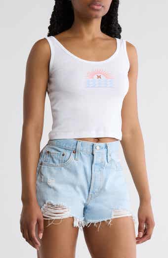 Leisure Scoop Neck Crop Tank