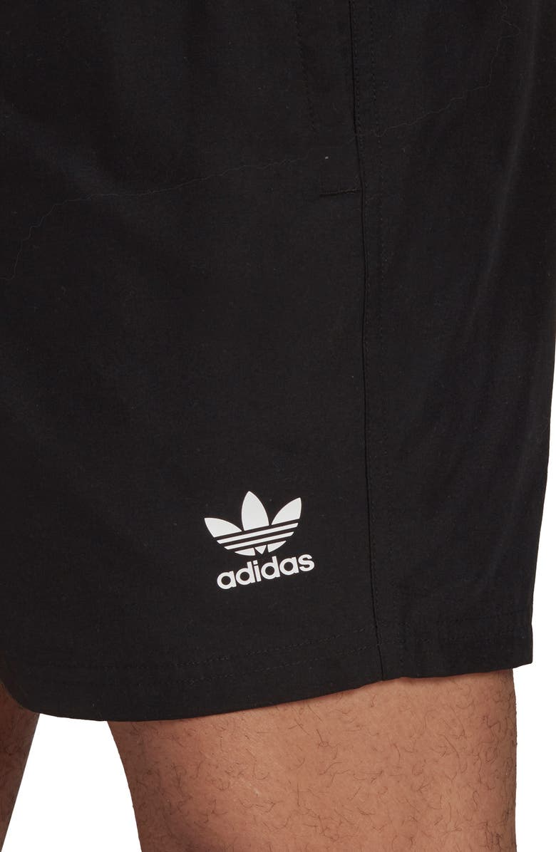 adidas Trefoil Swim Trunks, Alternate, color, 