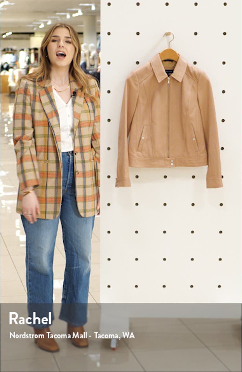 Smooth Lambskin Leather Jacket, sales video thumbnail