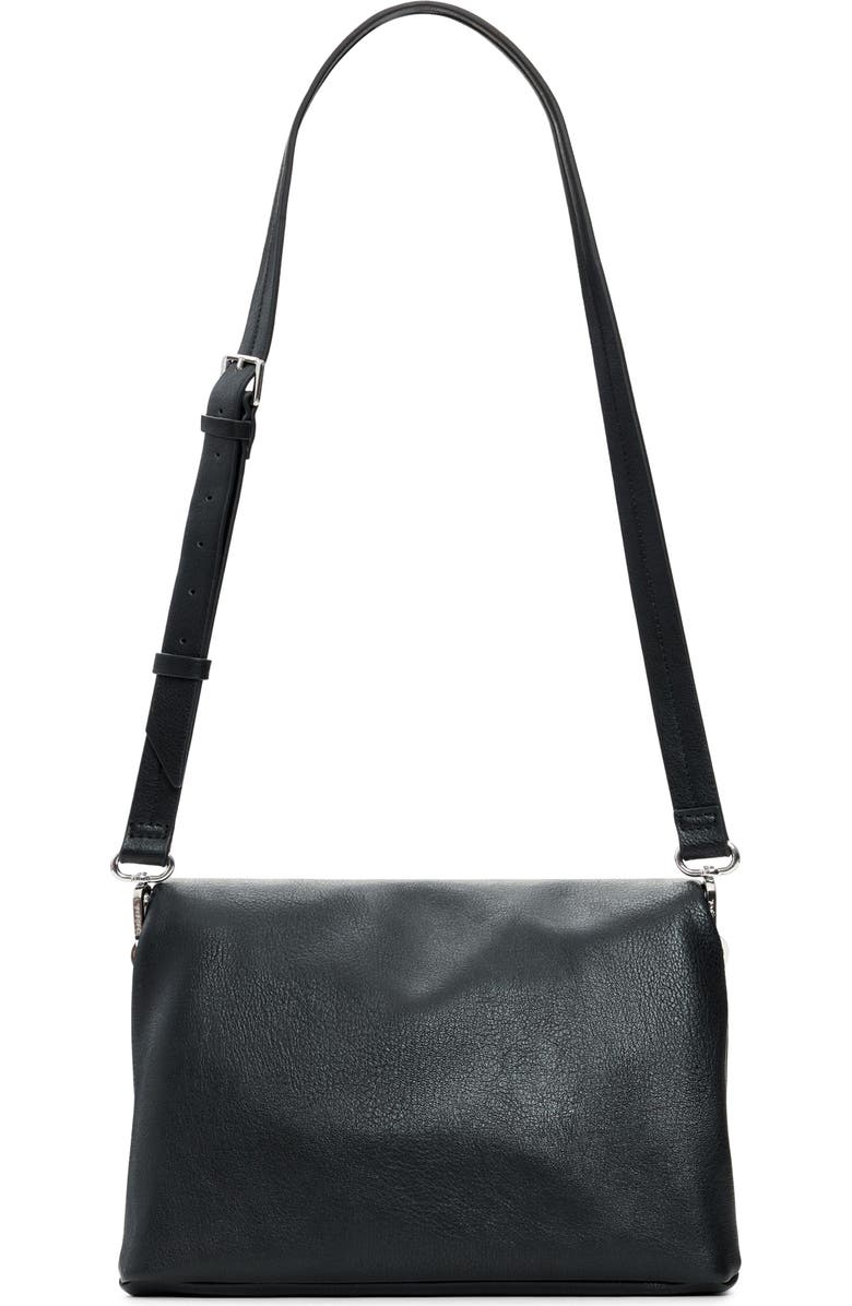 Desigual Logo Charm Crossbody Bag, Alternate, color, Black