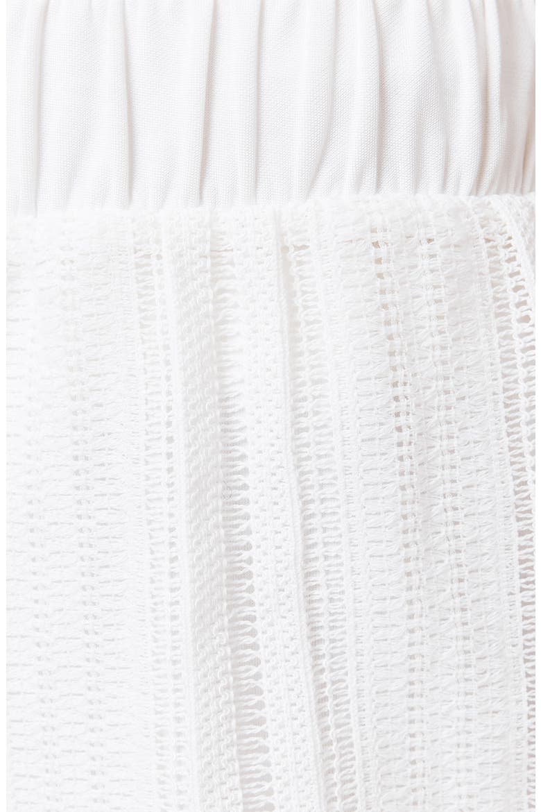 Giana Open Stitch Cotton Blend Shorts, Alternate, color, TOFU WHITE