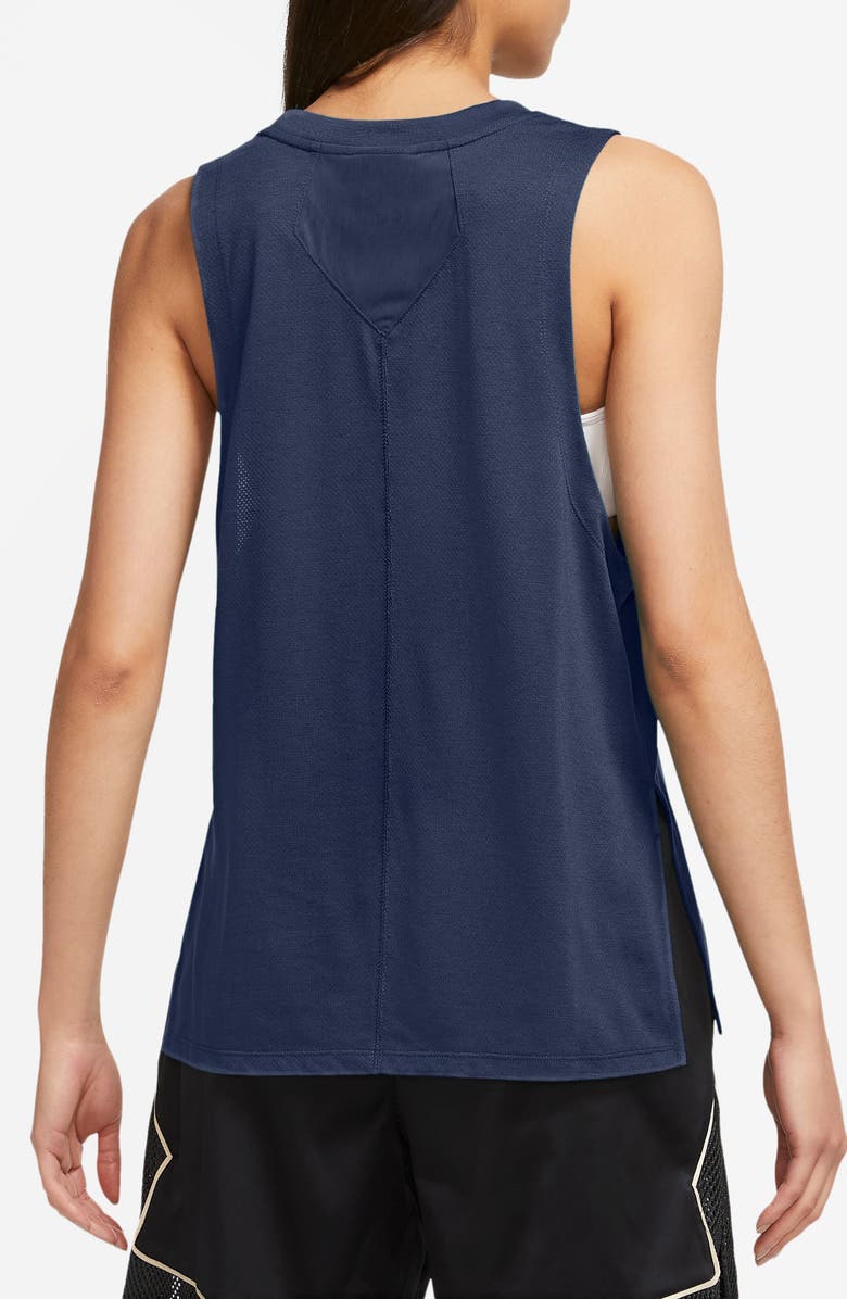 Jordan Dri-FIT Diamond Tank Top, Alternate, color, Midnight Navy