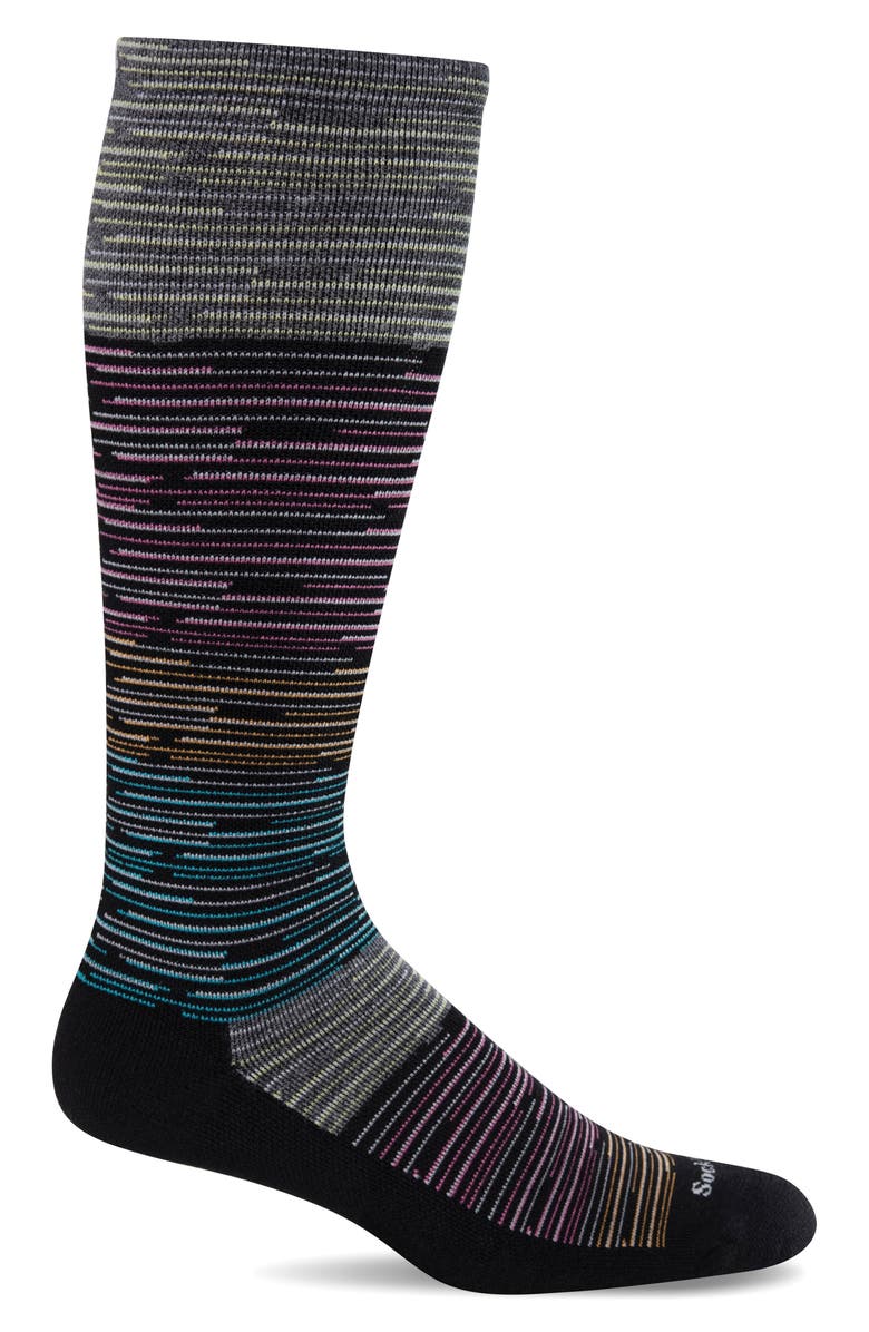 SOCKWELL Good Vibes Compression Socks, Main, color, Black
