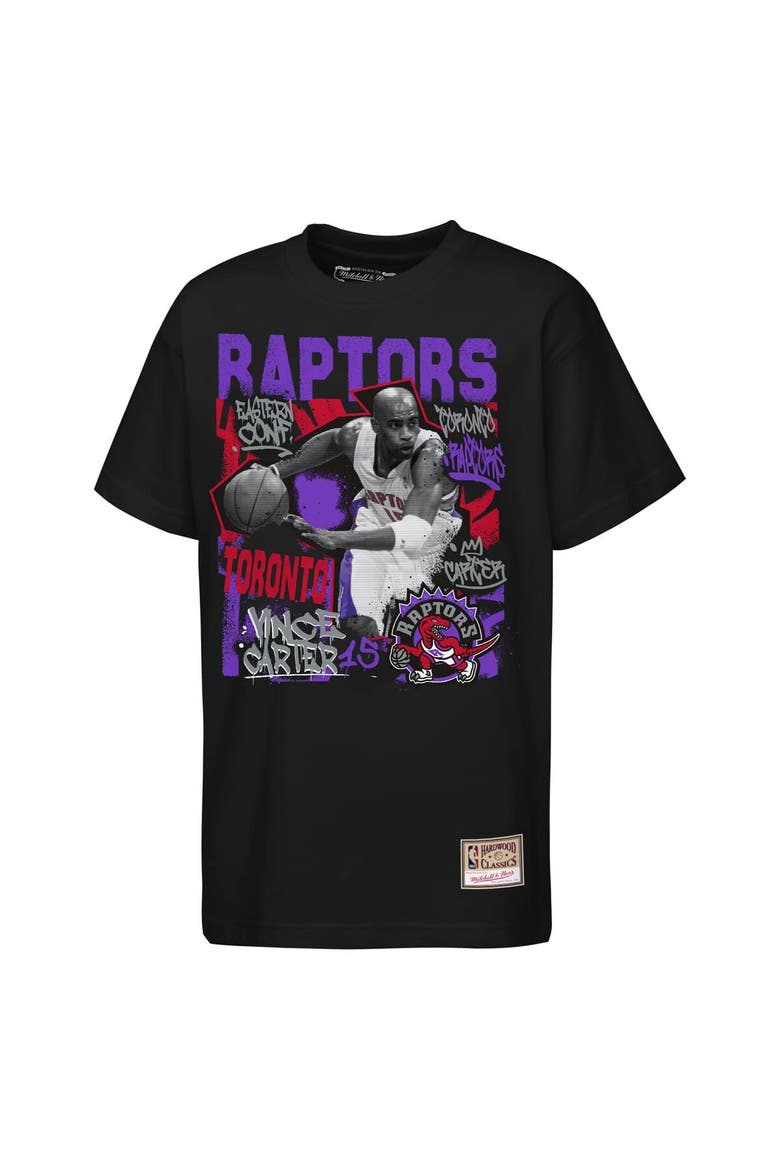 Youth Mitchell & Ness Vince Carter Black Toronto Raptors Star Moment T-Shirt, Alternate, color, Black